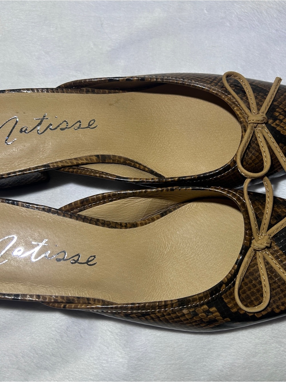 Matisse Basilio Snake Block Heels Mule  Women’s Shoes Size 7.5 - Picture 3 of 8